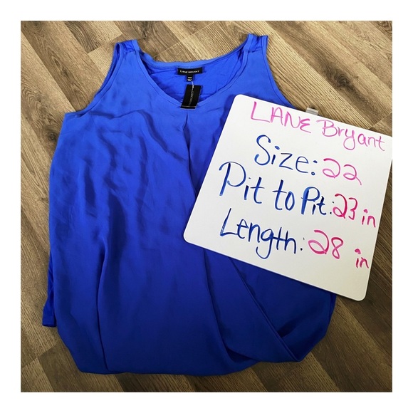 LANE BRYANT Royal Blue Tank Top - Picture 5 of 6